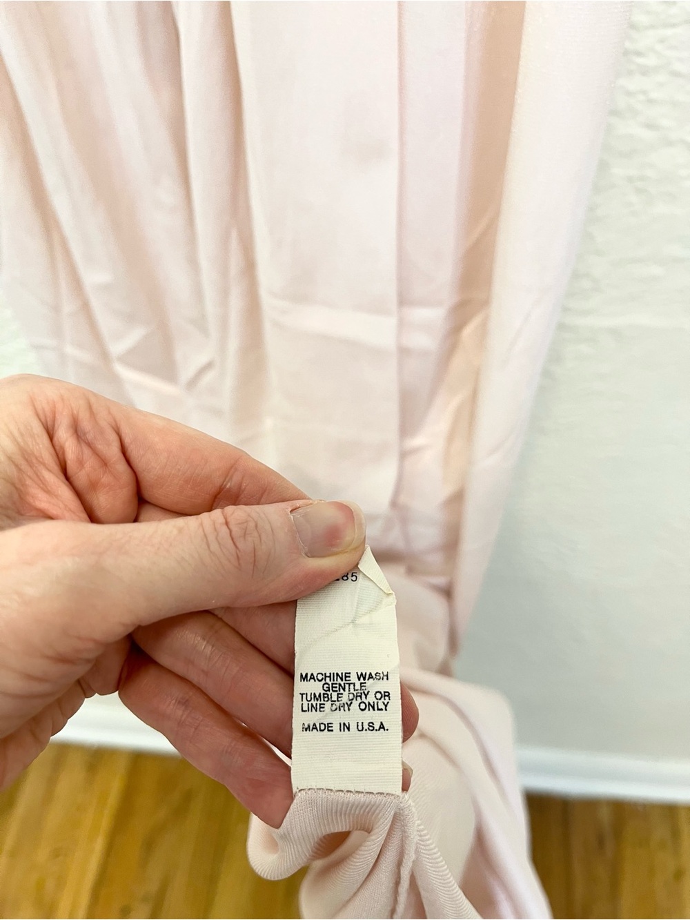 Val Mode Vintage Peignoir Set Nightgown Robe Light Pink White Lace Trim Small S - Picture 9 of 15